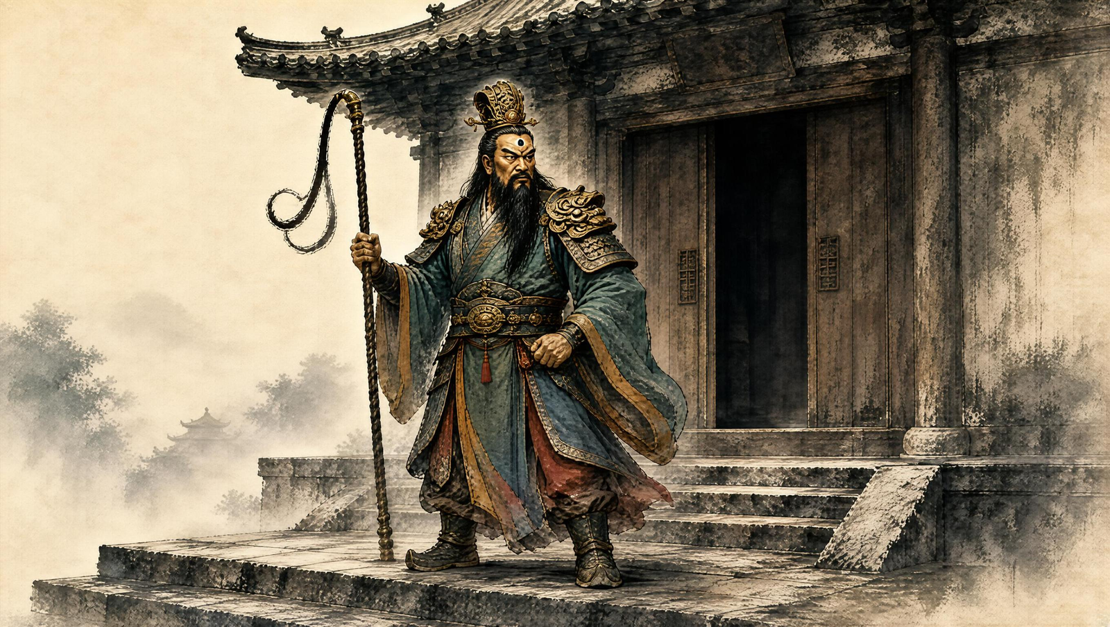 Wang Lingguan: The Protector at the Temple Door