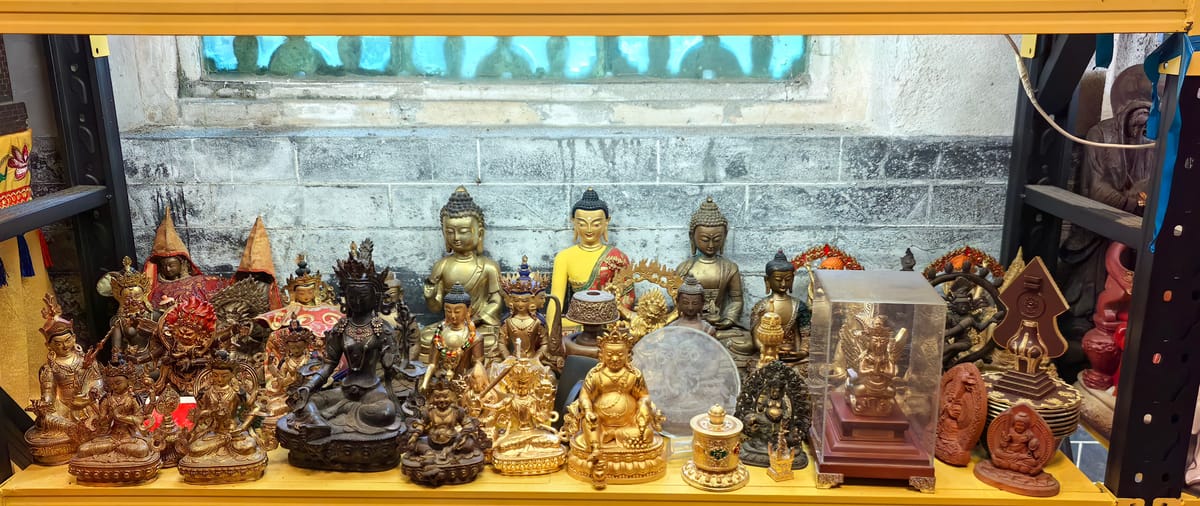 Guanyin, Wrathful & Budai Shelf (Seven) (观音忿怒布袋架·七像)